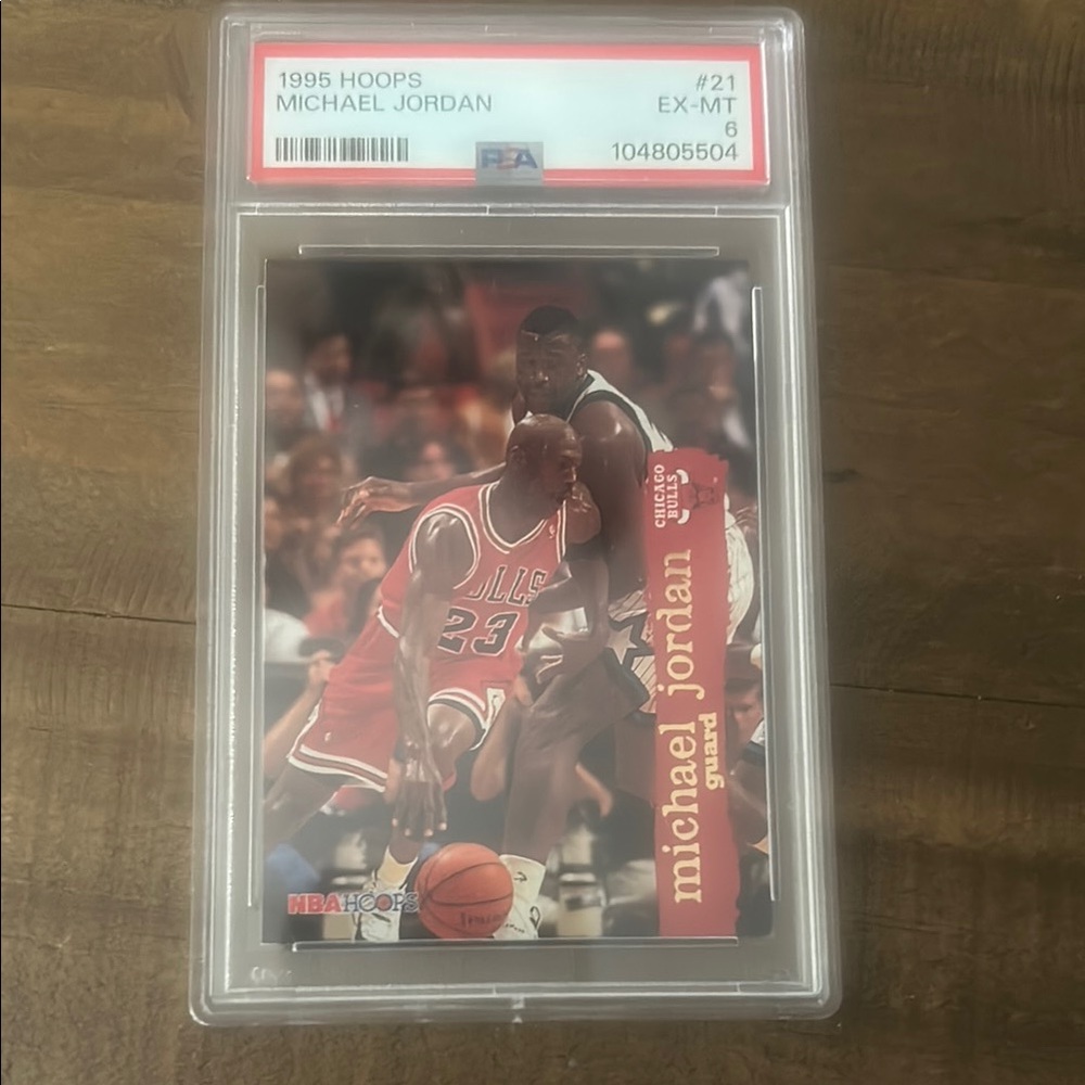 Graded (PSA) 1995-96 Hoops Michael Jordan Basketball Card!
